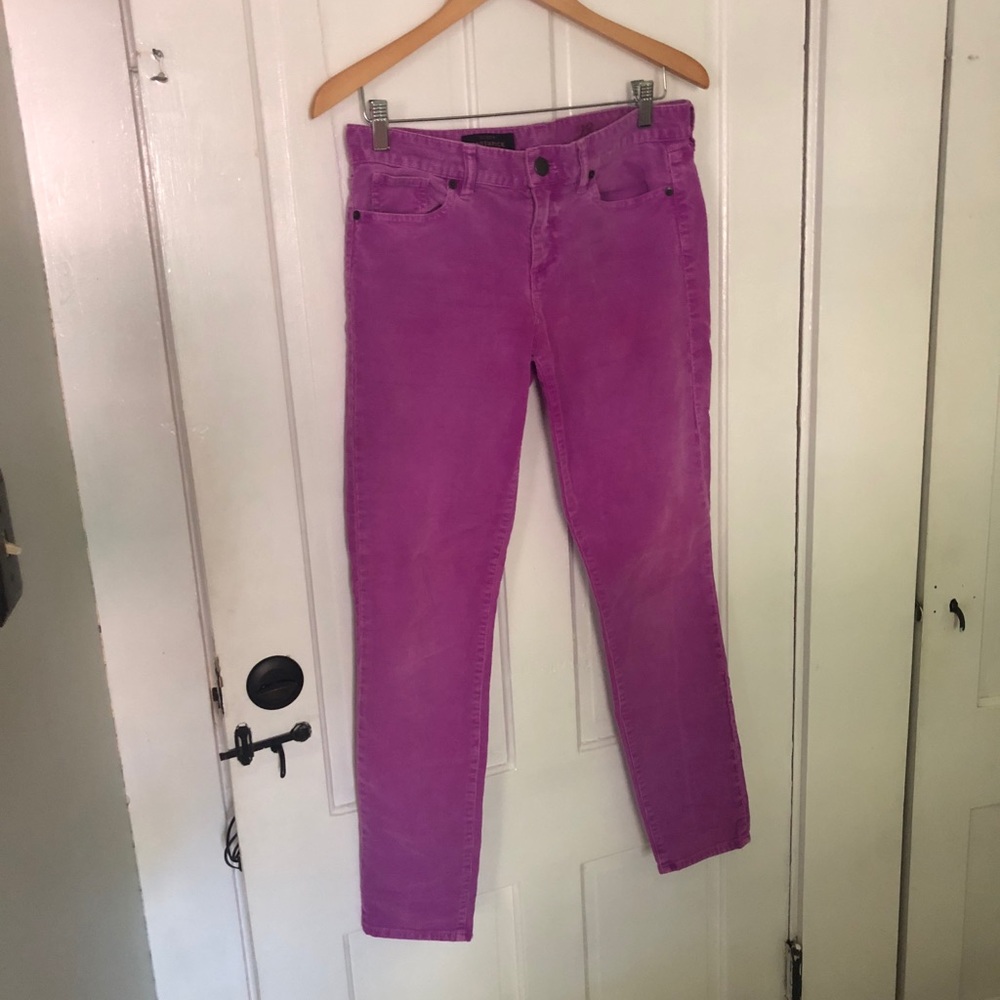 JCrew corduroy skinny pants.